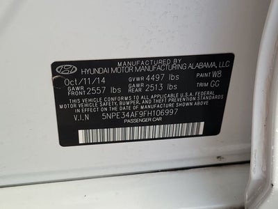 2015 Hyundai Sonata Limited