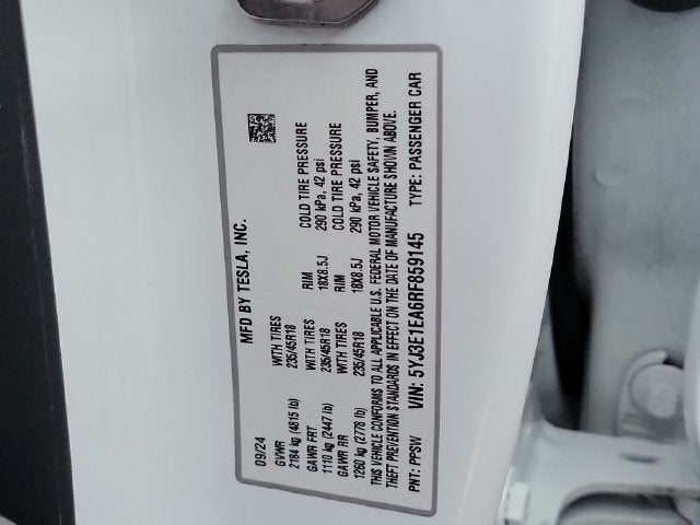 2024 Tesla Model 3 Base