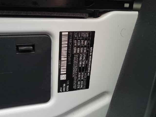 2025 Mercedes-Benz Sprinter 2500 Cargo 170 WB High Roof