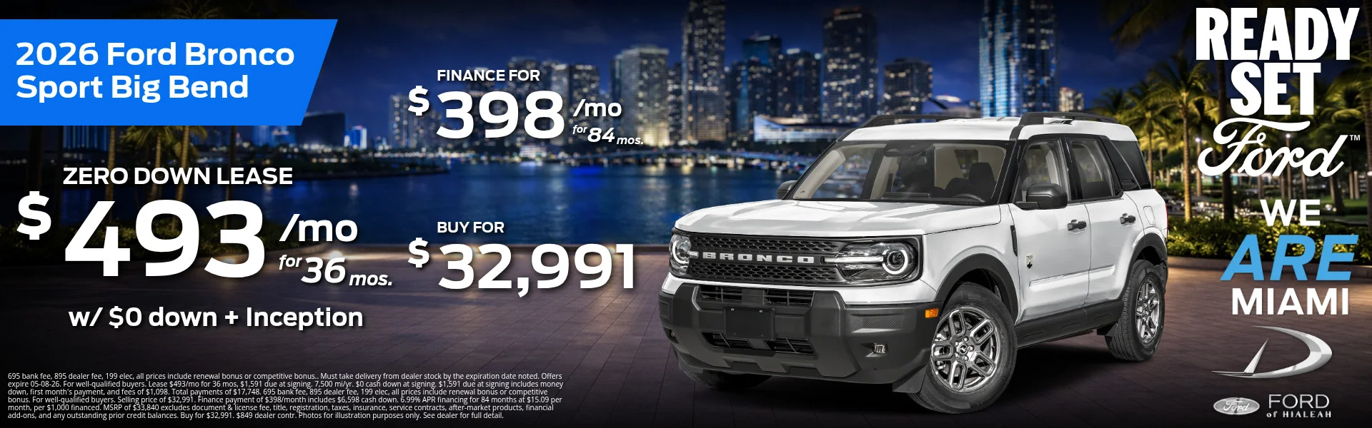 2026 Ford Bronco Sport en Ford De Hialeah en Hialeah FL